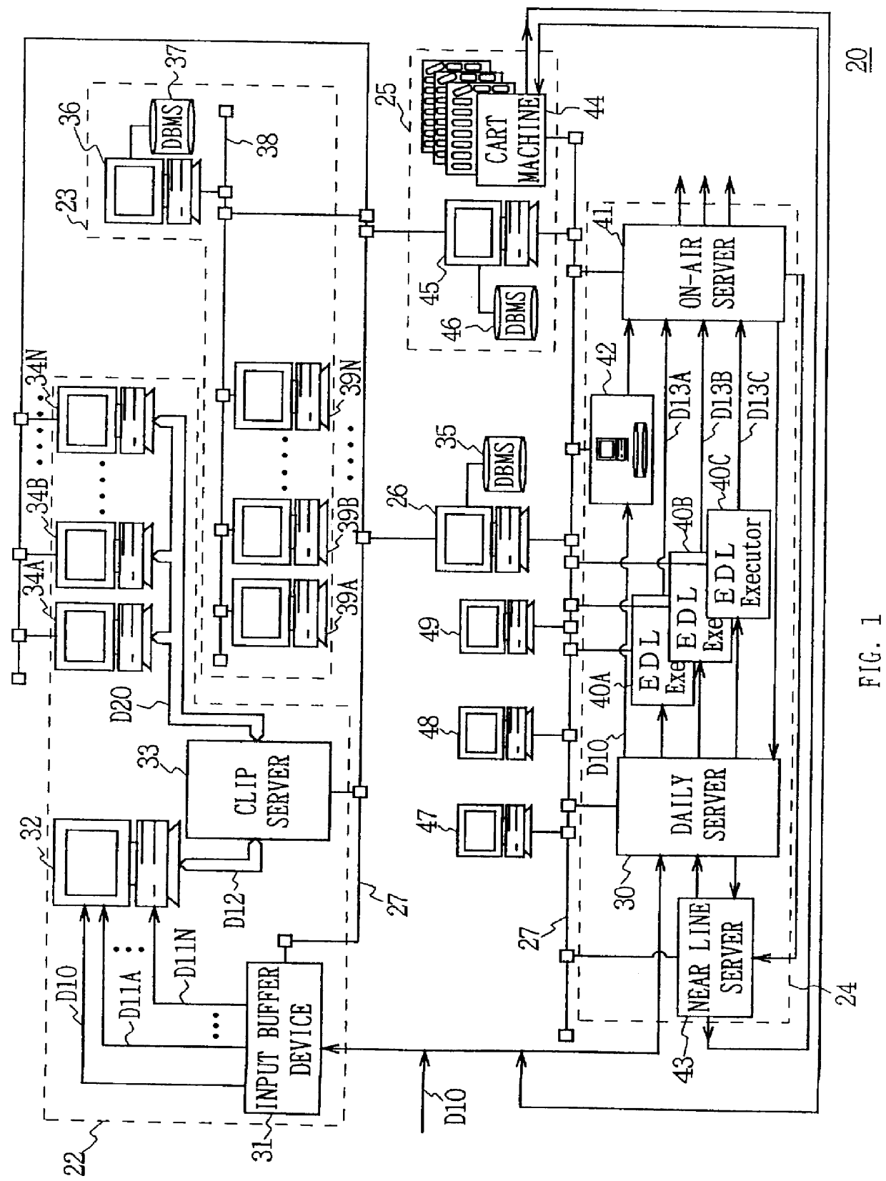 Video signal processing device that facilitates editing by producing control information from detected video signal information