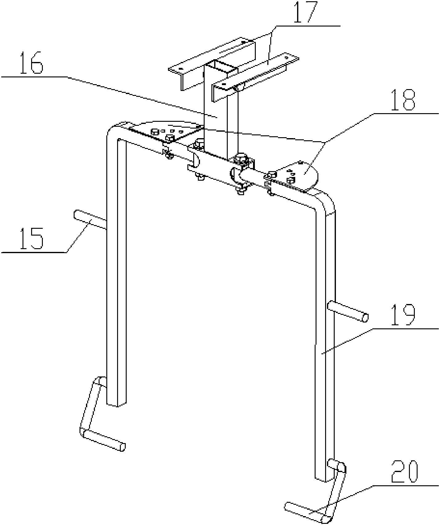 Novel household combined body building machine