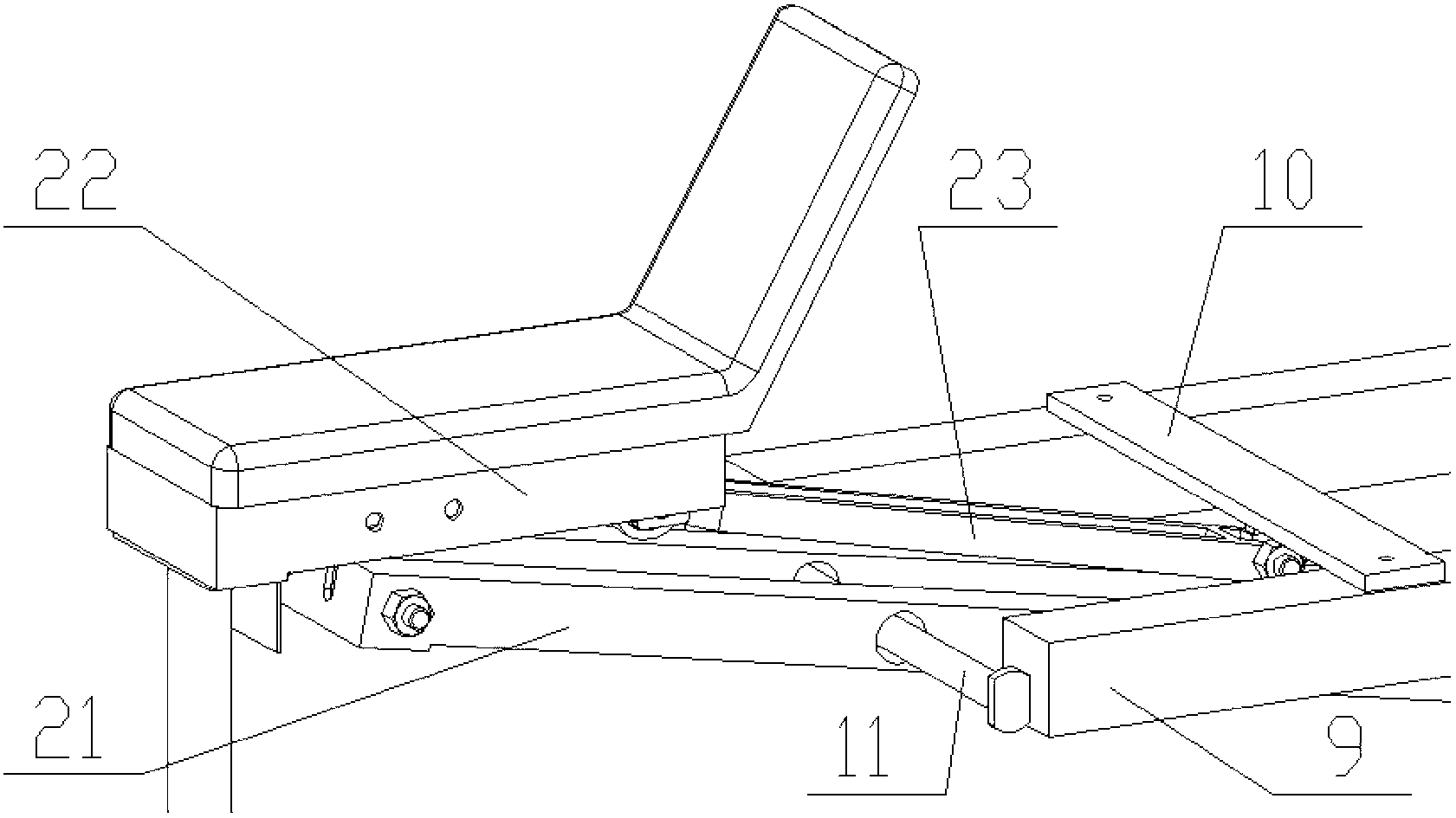 Novel household combined body building machine