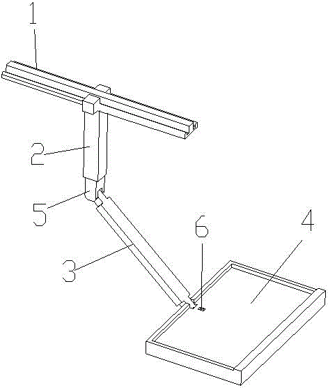 Hanging-type computer desk