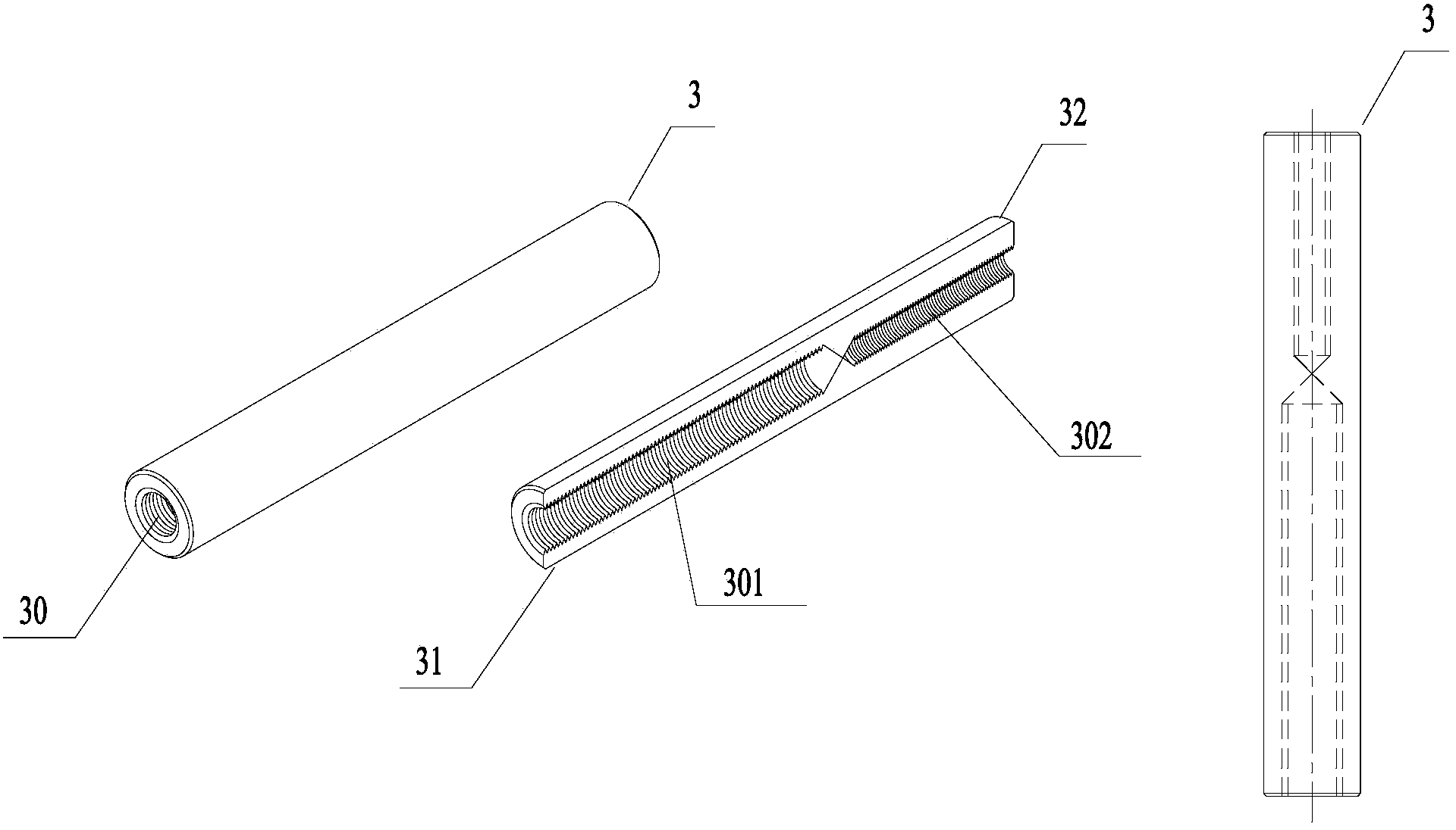 Stone reinforcing anchoring bolt