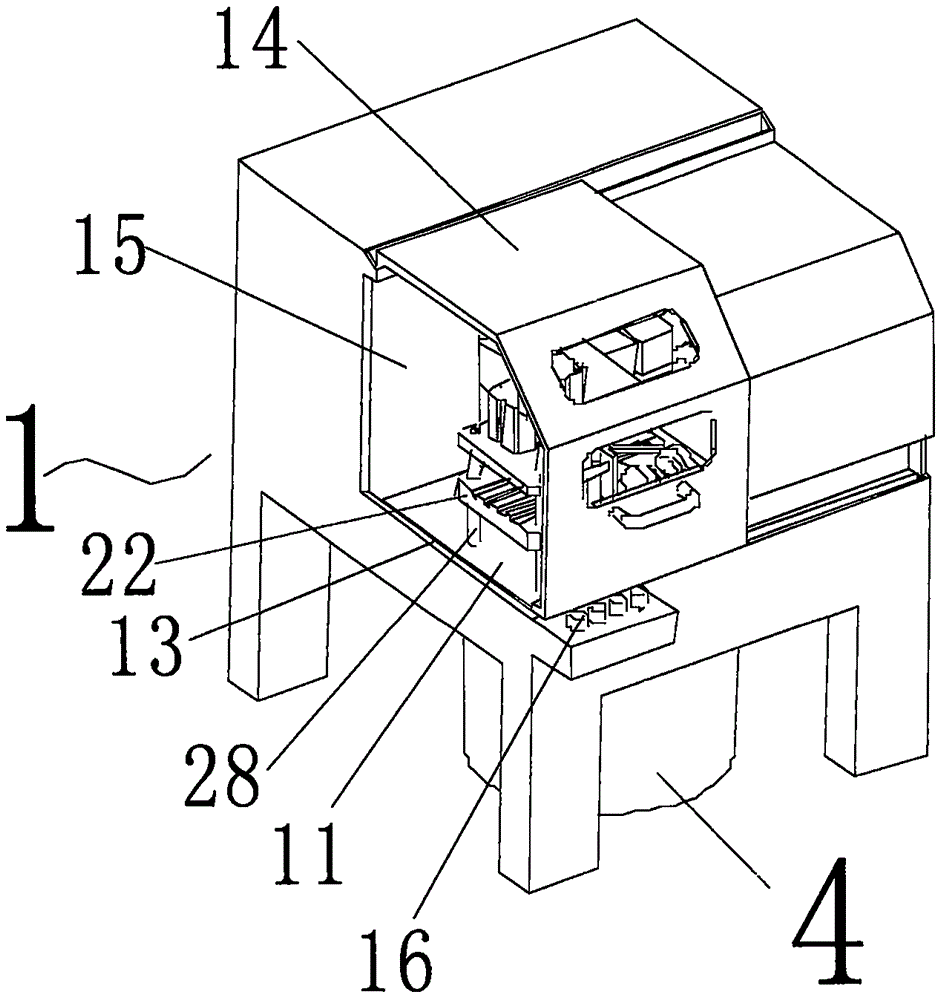 Thread steel end grinding device