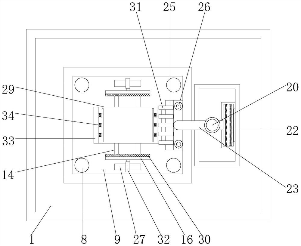 Efficient four-shaft tapping machine facilitating waste discharge