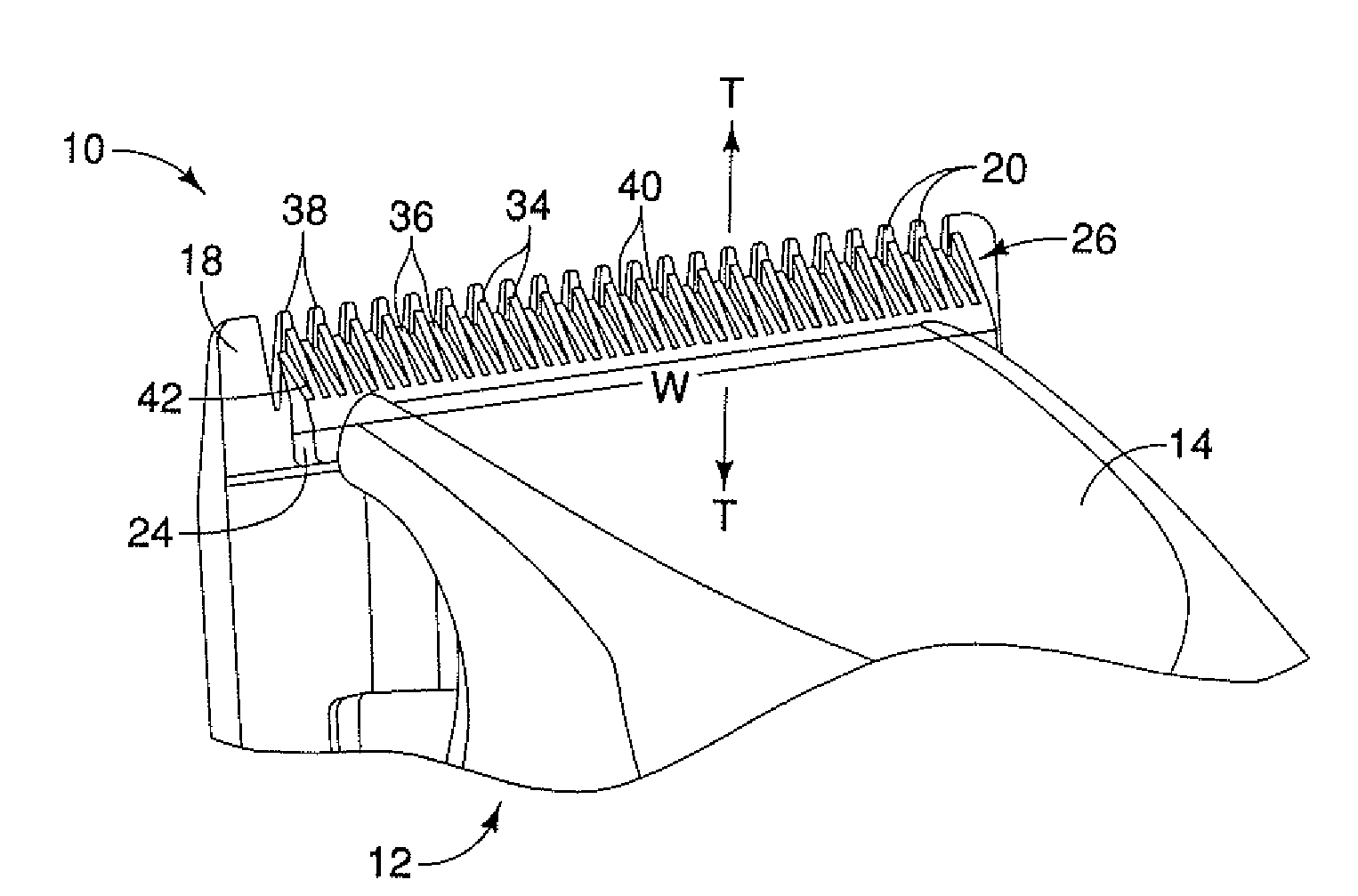 Bladeset for a hair cutting apparatus