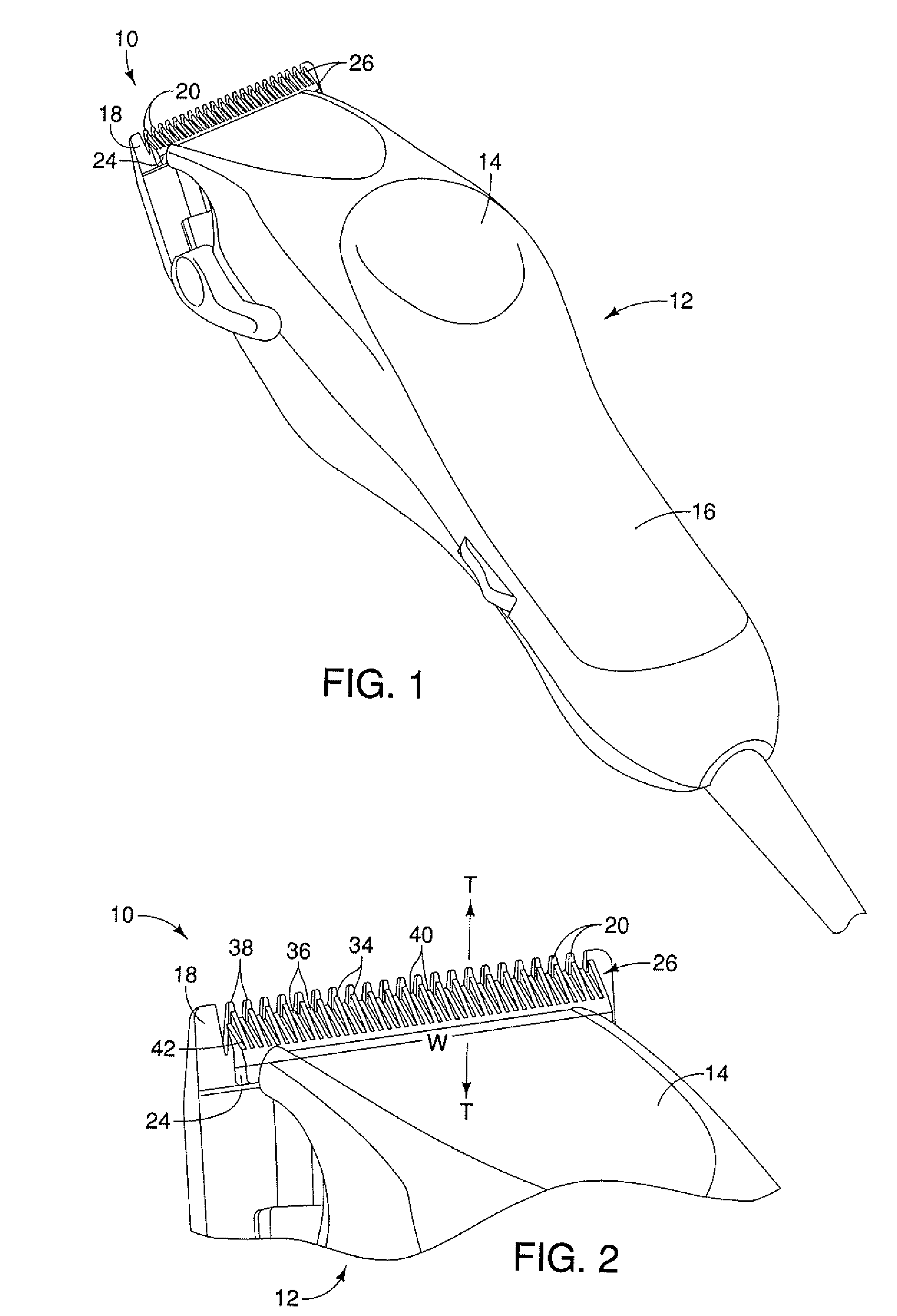 Bladeset for a hair cutting apparatus