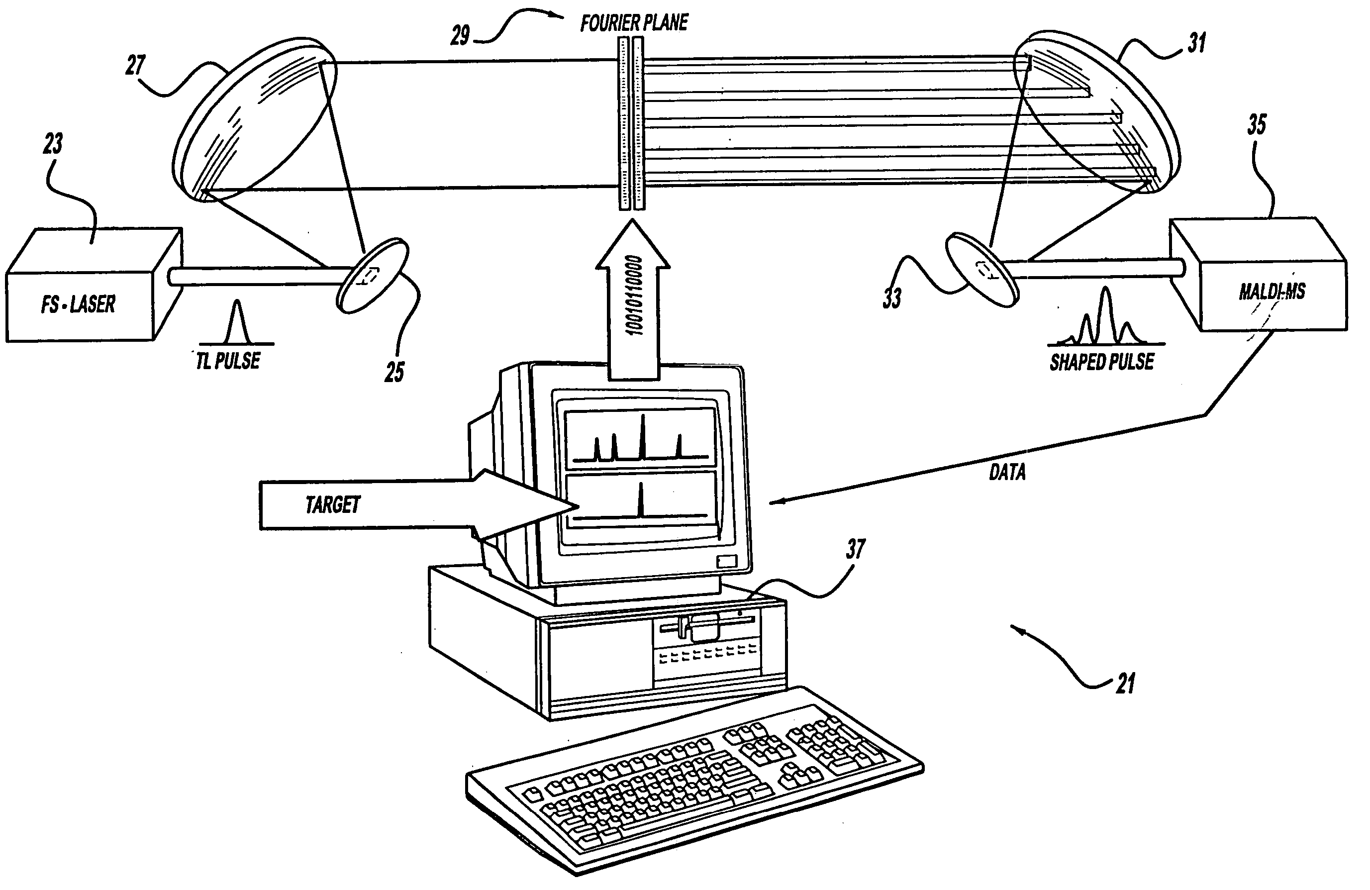 Control system and apparatus for use with laser excitation and ionization