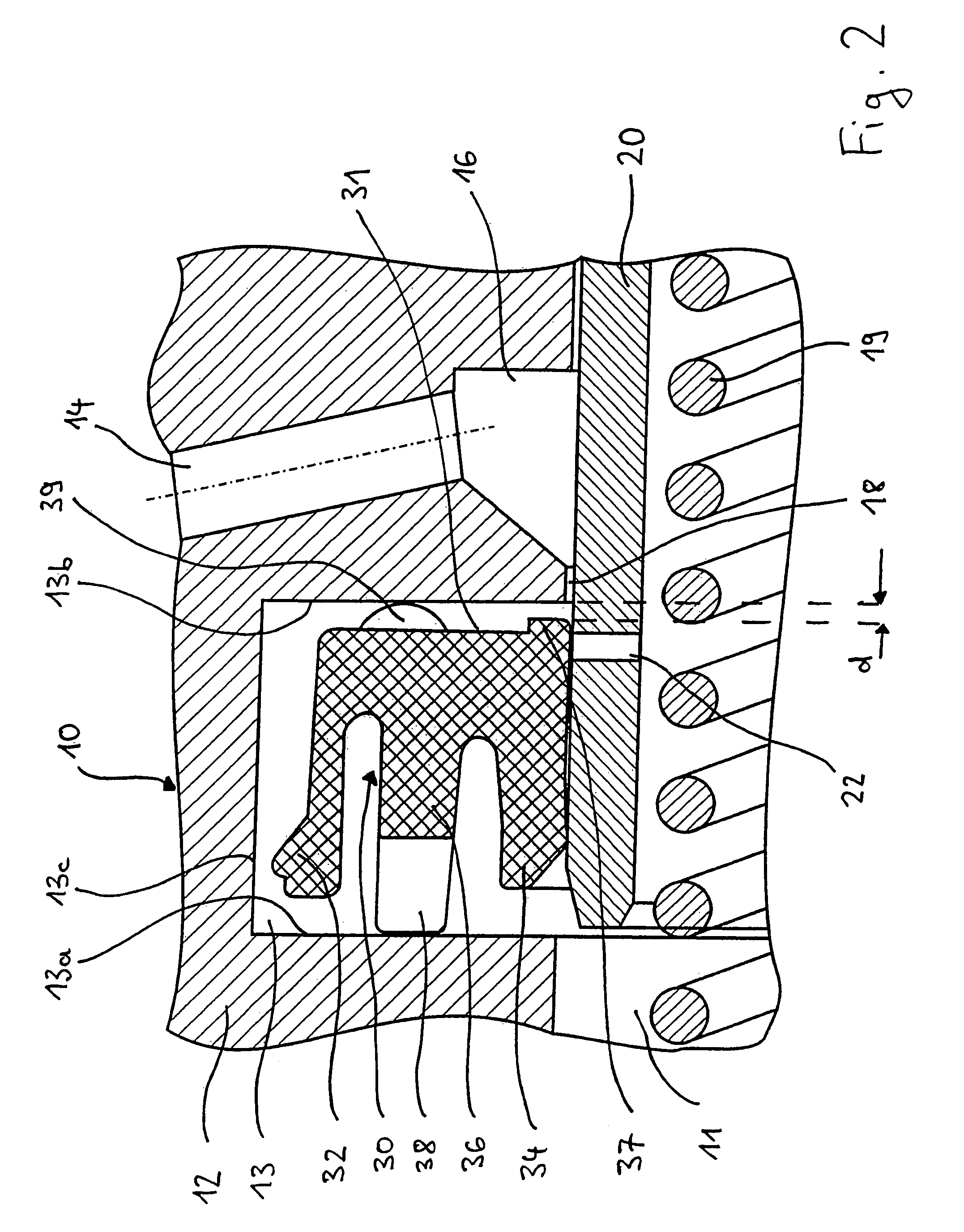 Sealing element for a brake cylinder of a vehicle braking system