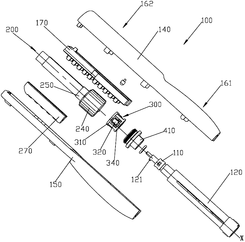 Waterway switch valve group and shower head using same