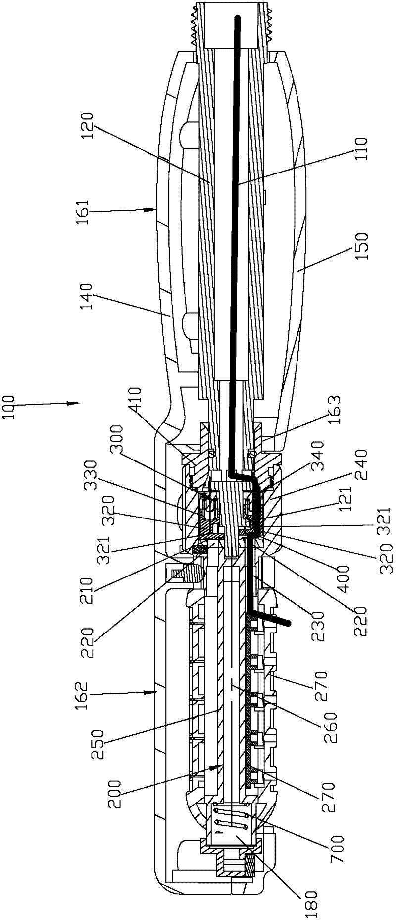 Waterway switch valve group and shower head using same