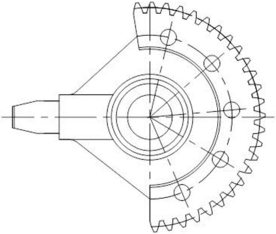 Worm gear structure concurrently serving as limiting mechanism