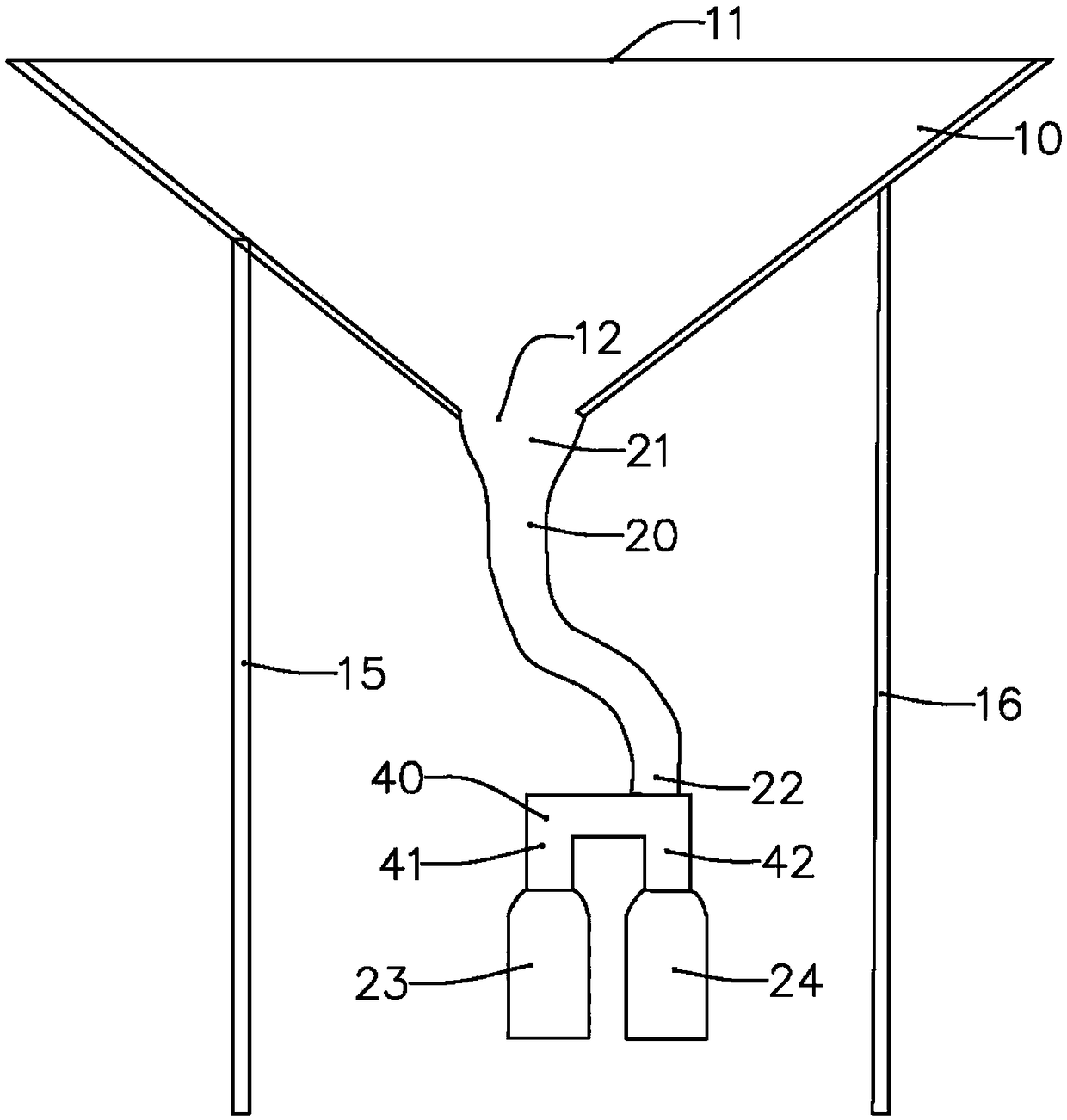 Device for detecting urine sample in medical examination and working method thereof