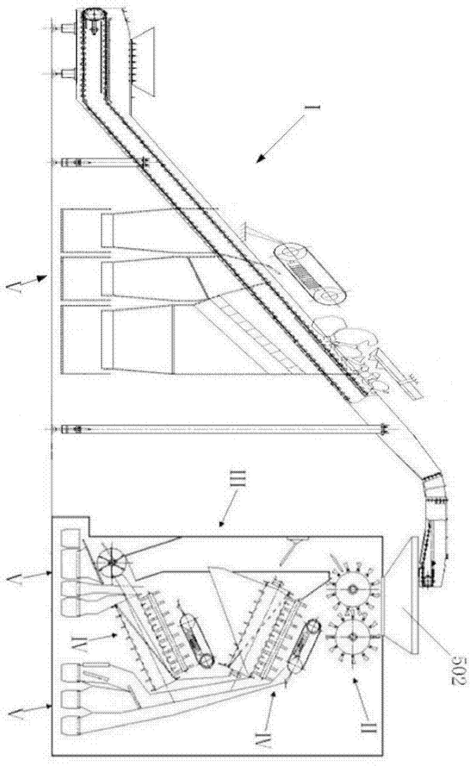 Multi-stage quick energy-saving garbage sorting system