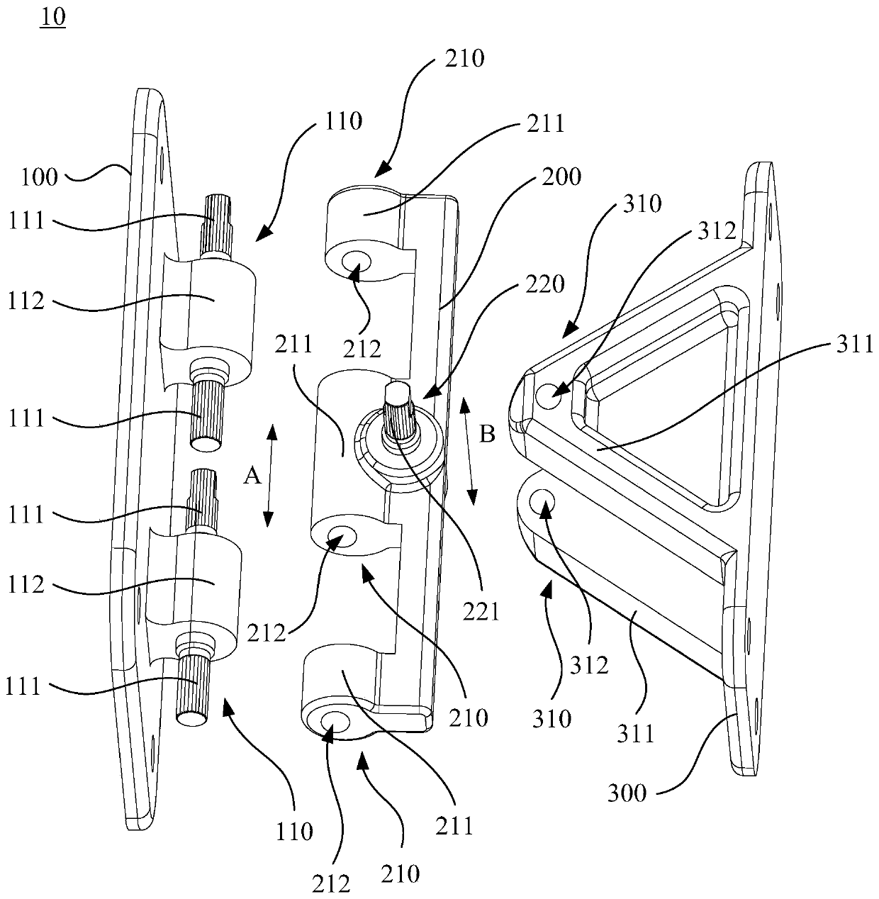 Vehicle, display device and rotating mechanism