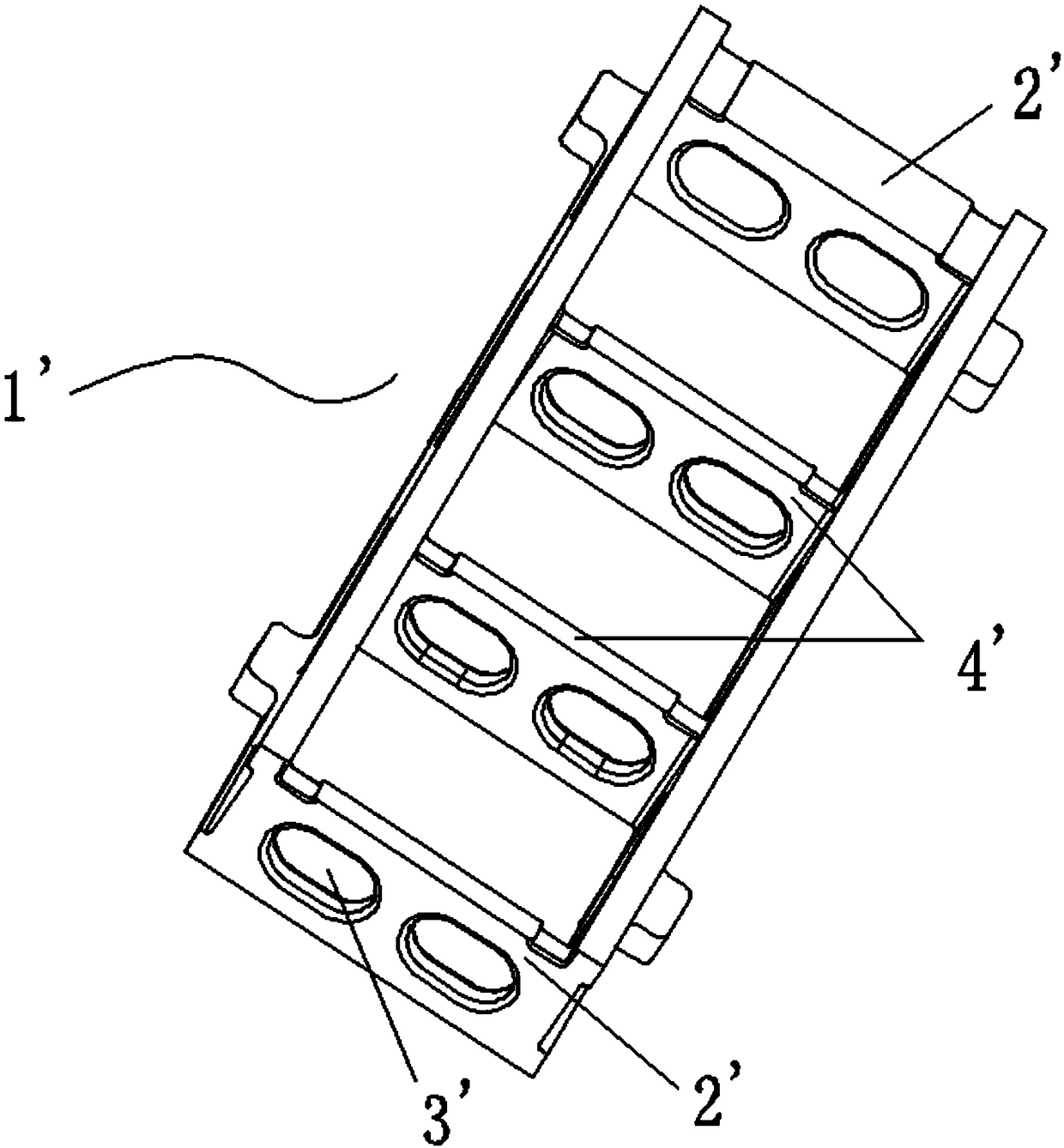 One-casting-multiple-yielding casting method of thin-walled framework castings