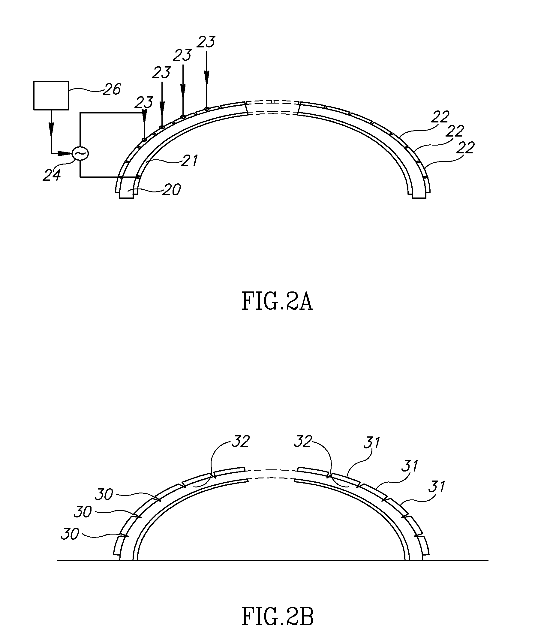 Operation of patterned ultrasonic transducers