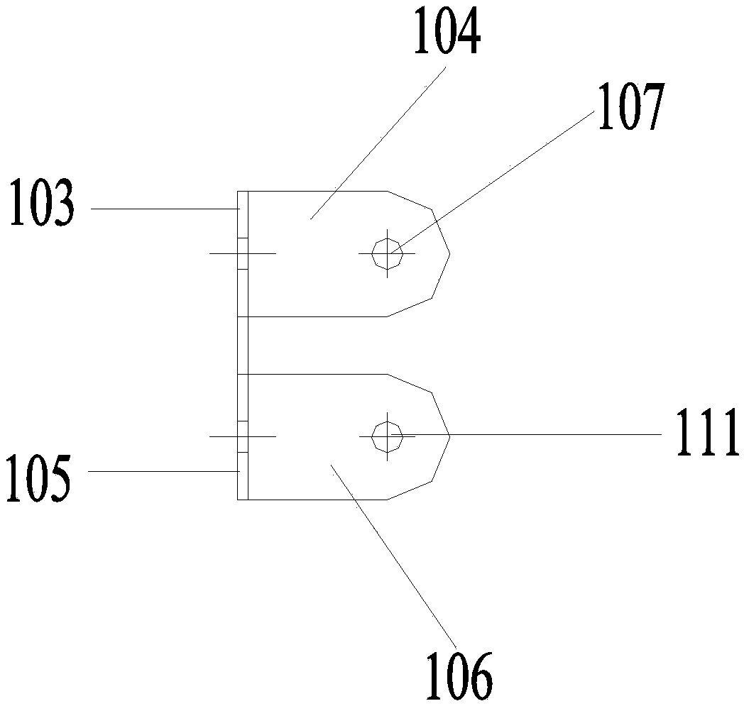 High-voltage cable holder structure of cable tunnel and cable fixing structure of high-voltage cable holder structure