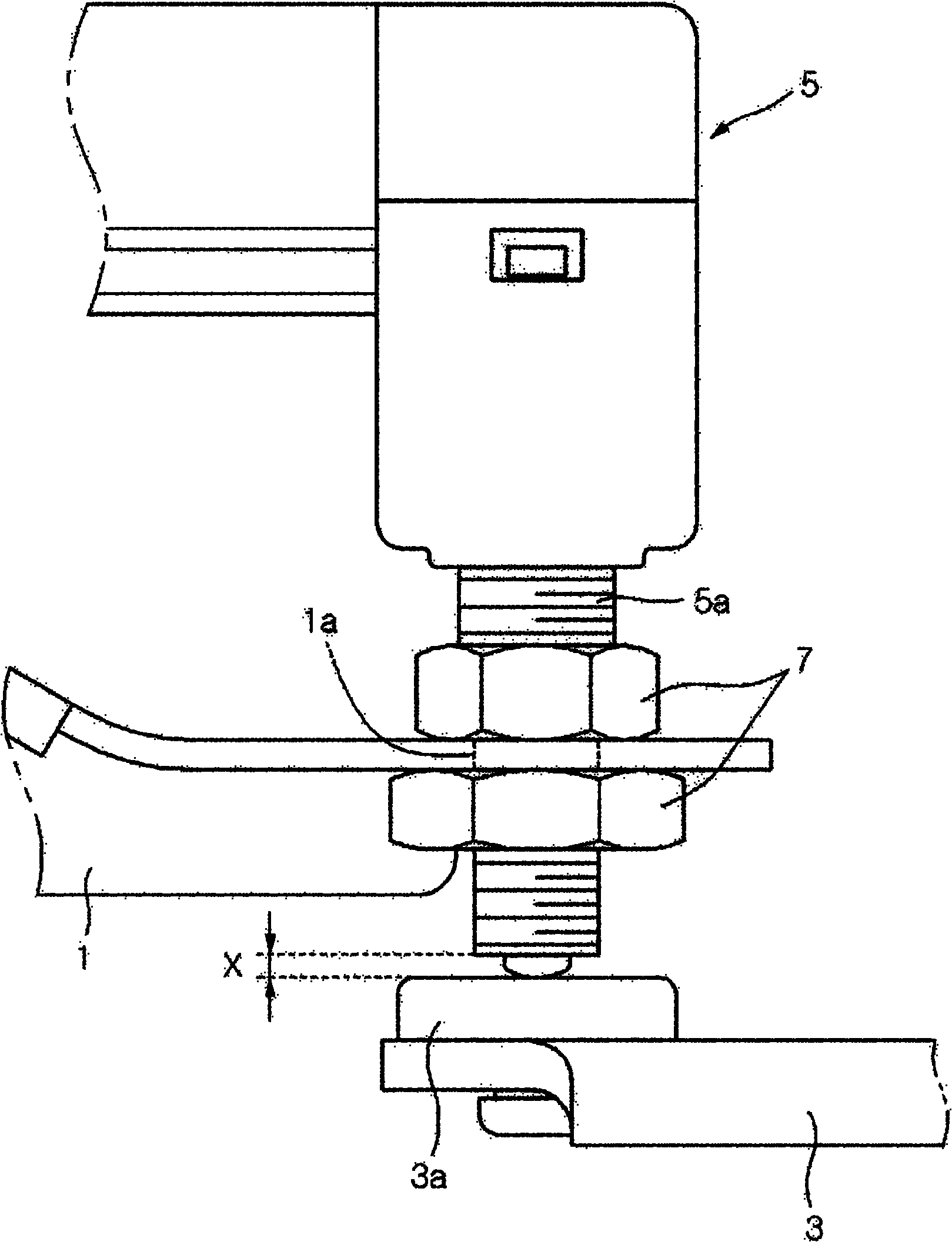 Automobile pedal switch fixing device