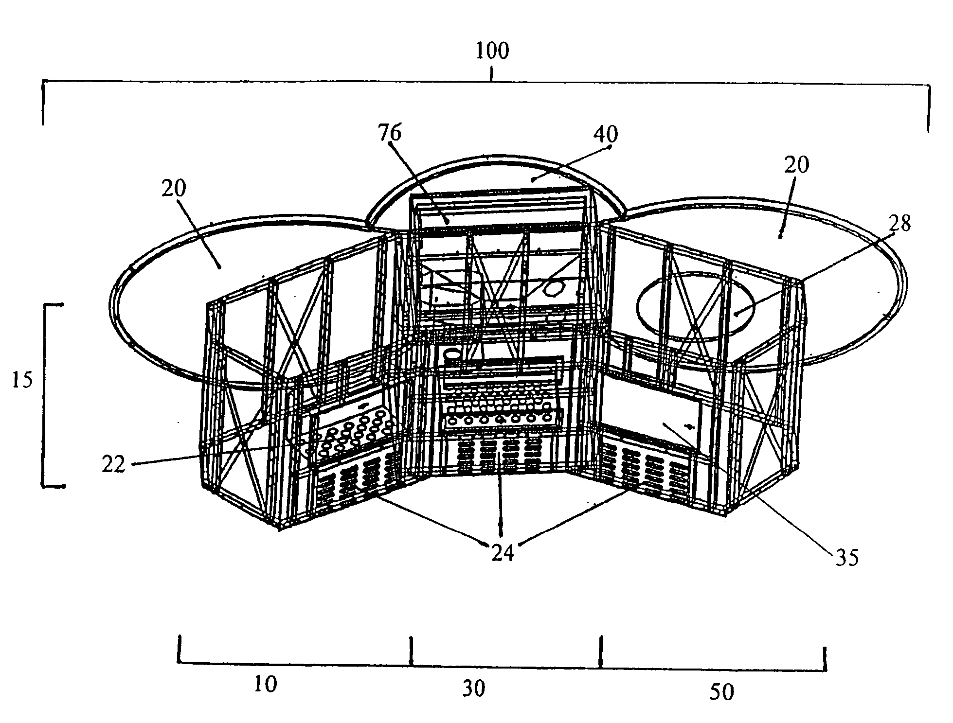 Modular counter assembly