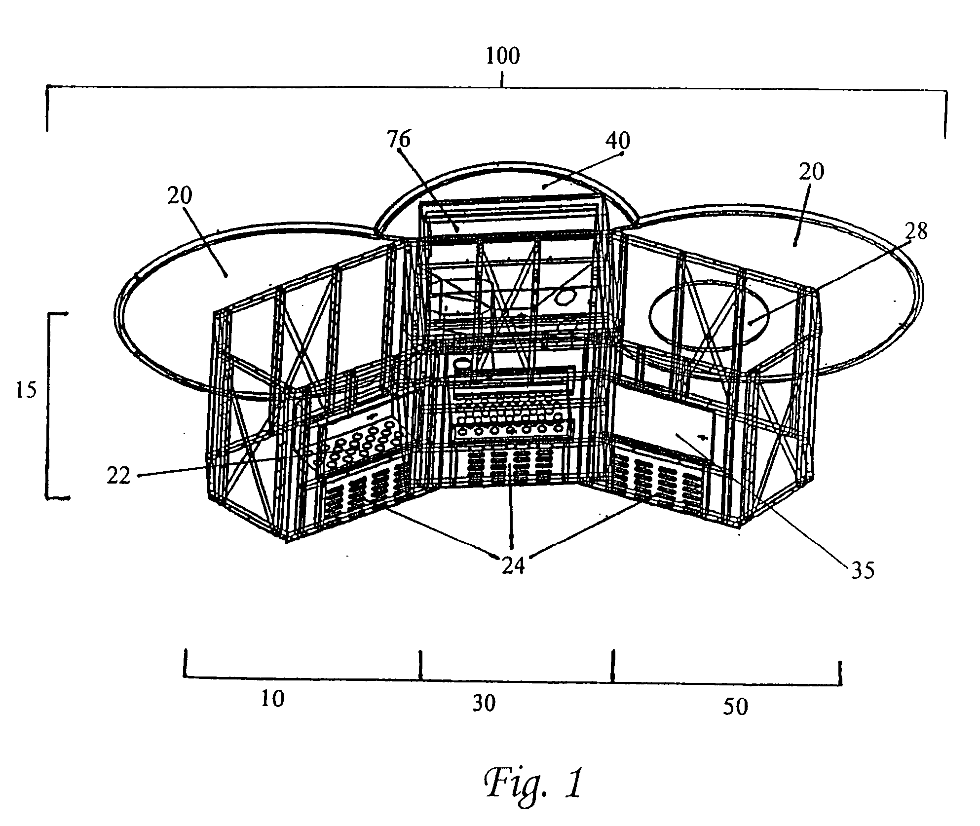 Modular counter assembly