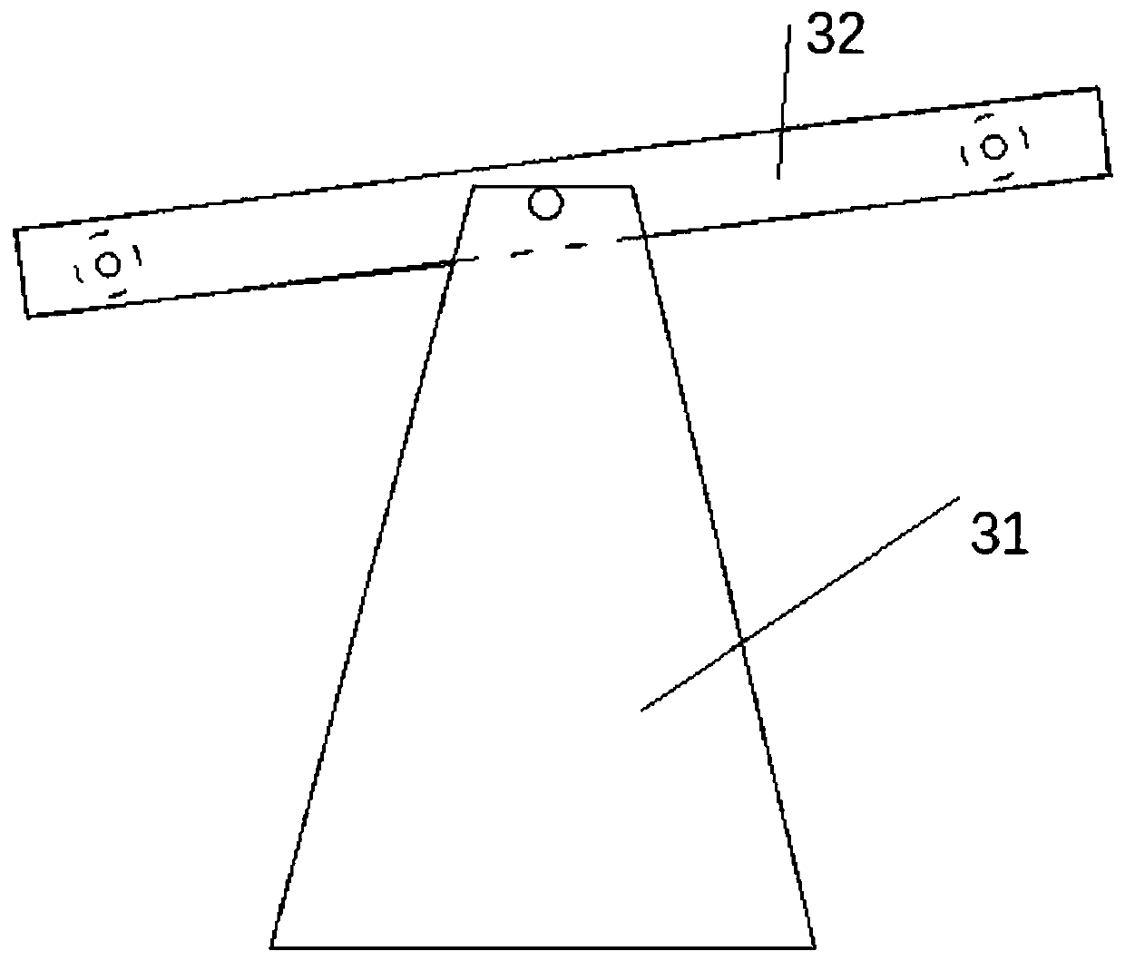 Slag stopping bar feeding device