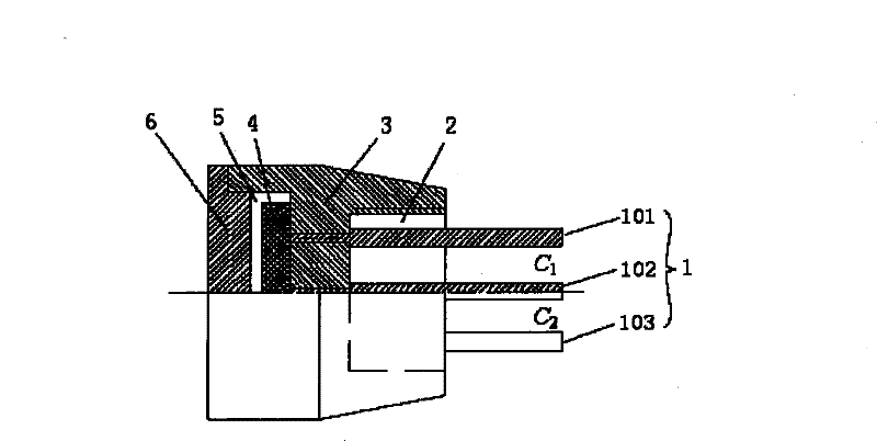 On-line oil liquid monitoring sensor based on permittivity measurement and system thereof