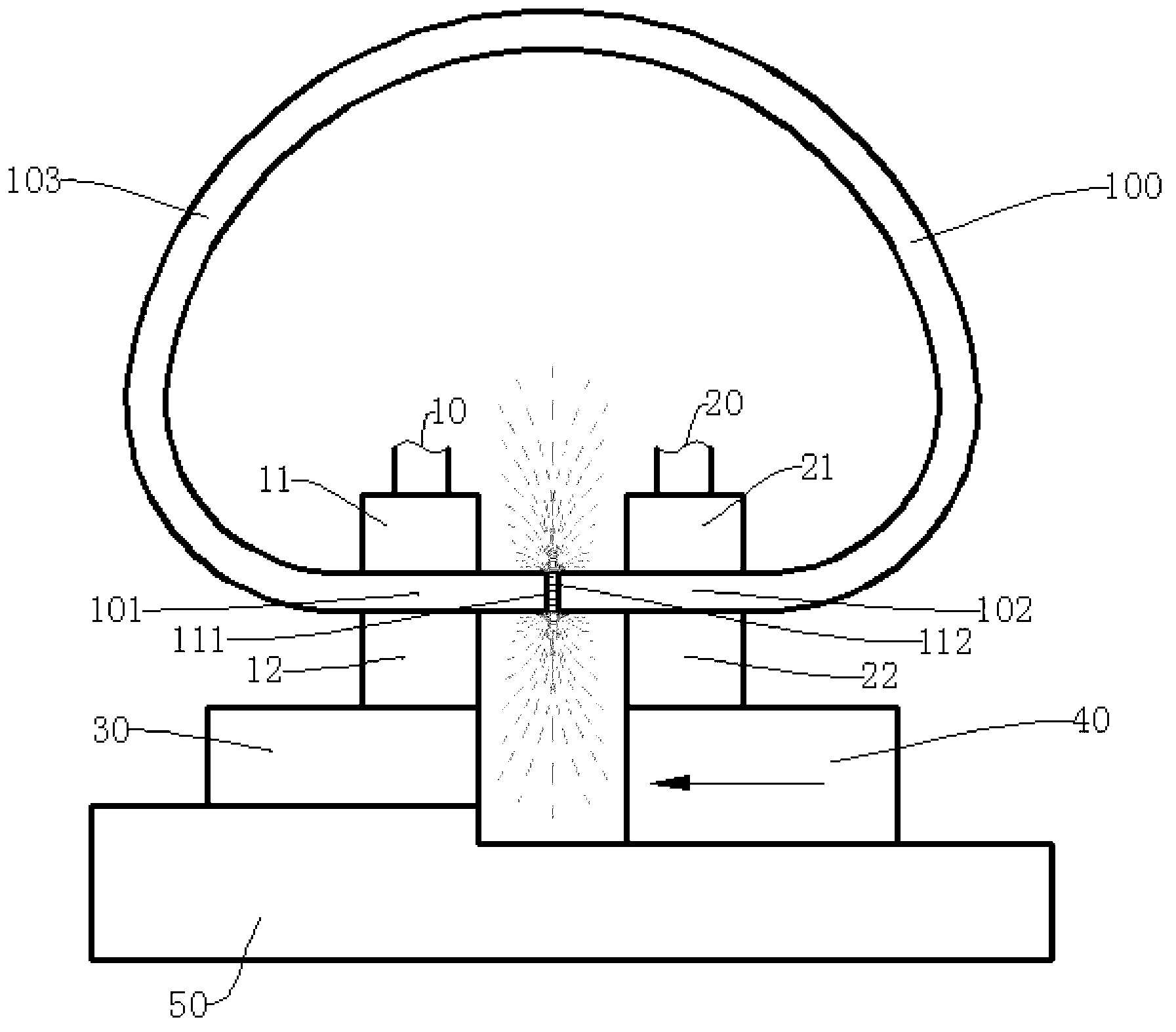 Flash welding forming method of stainless steel thin-wall ring member