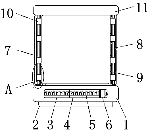 New energy battery box convenient to assemble and disassemble