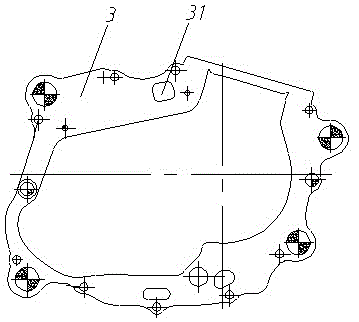 Crankcase combination capable of lowering engine oil loss