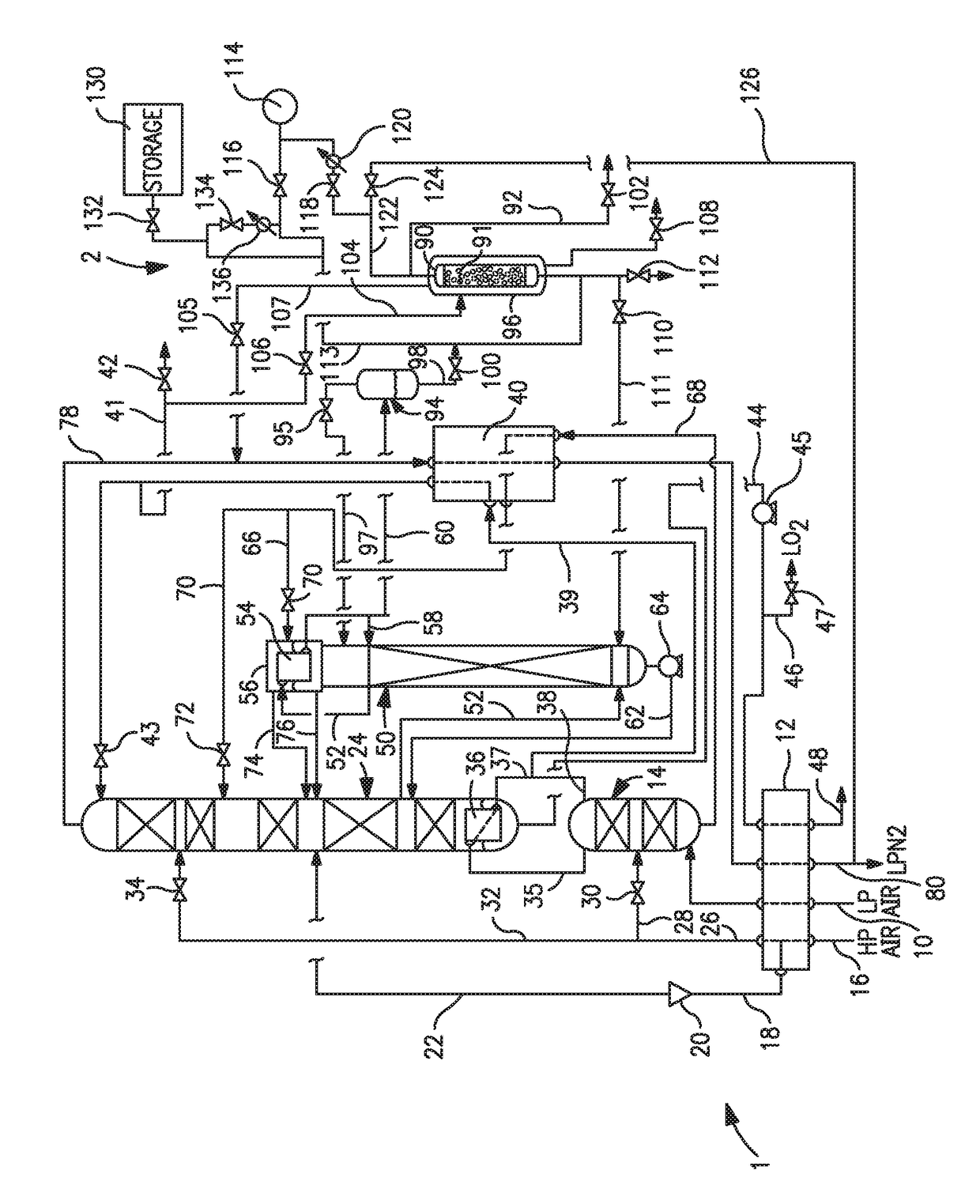 Argon production method and apparatus