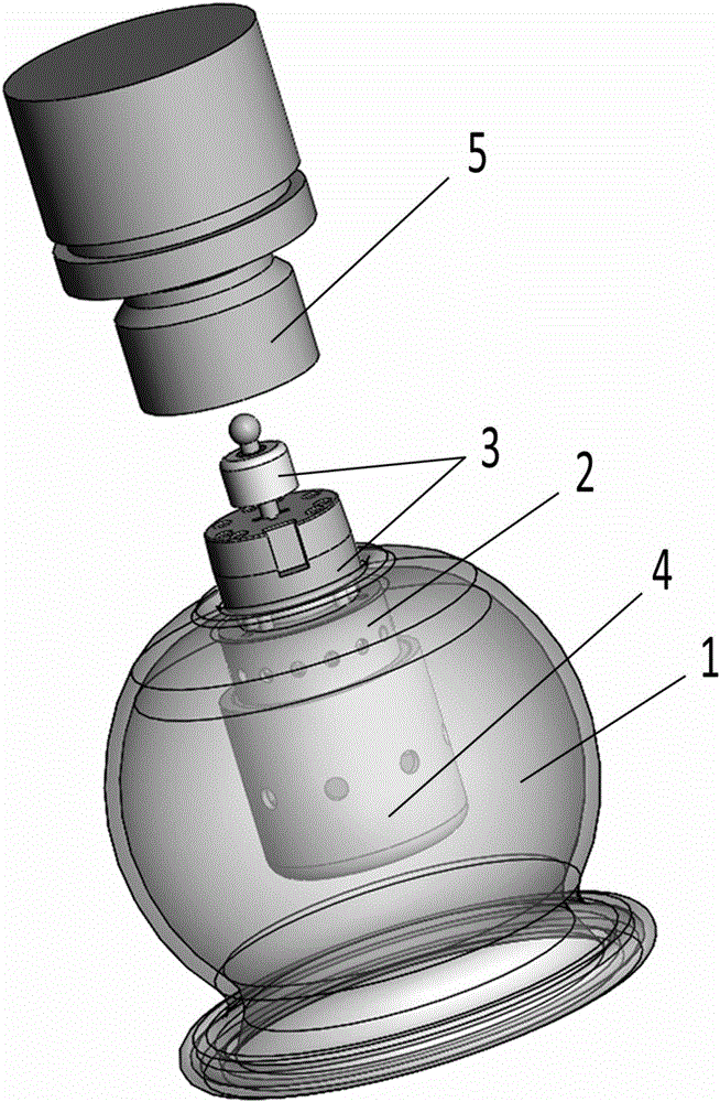 Intrinsic safety type cupping therapy tank for quantitative research on traditional Chinese medicine