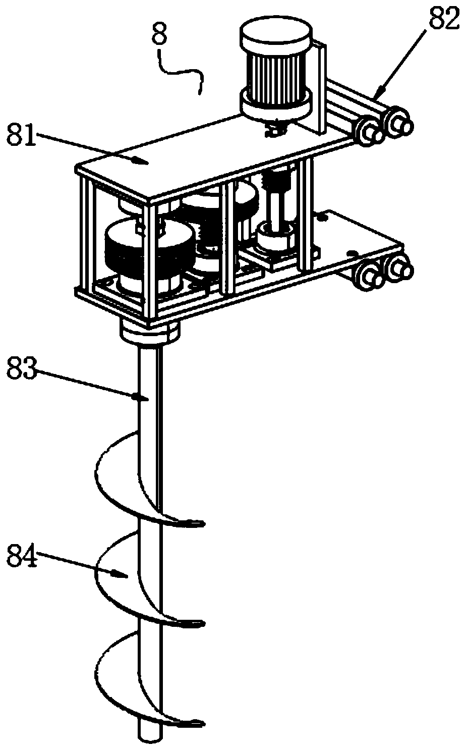 Forestry-use-based construction mechanism for young seedling planting