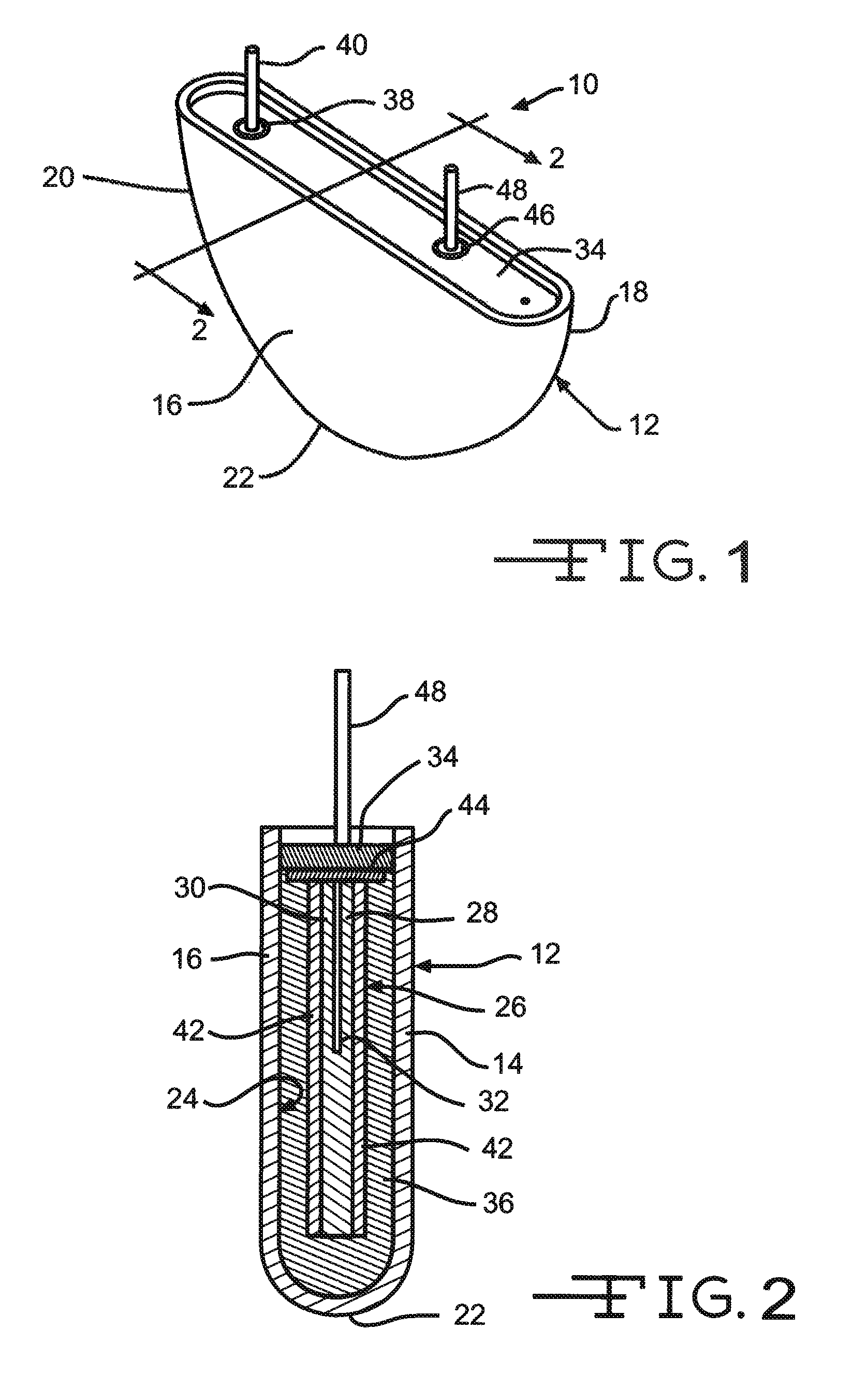 Mechanical conditioning by bead blasting lithium iodine cell case