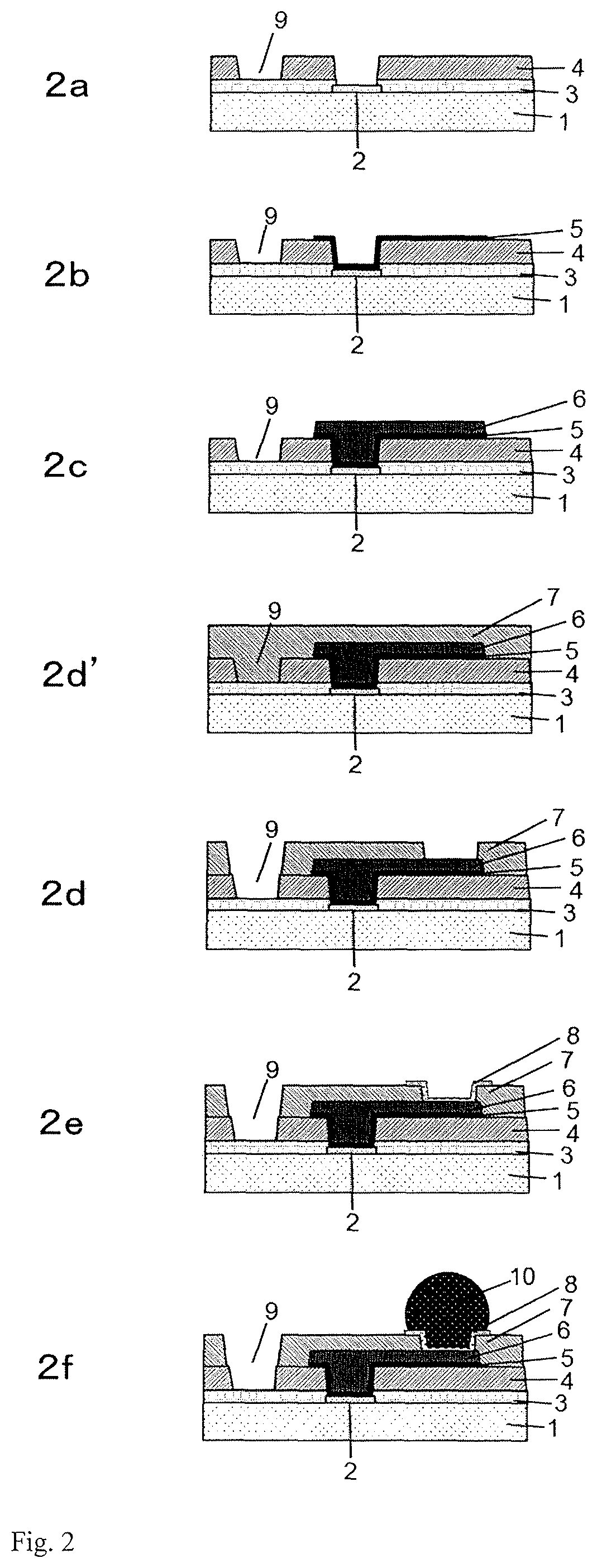 Cured film formed by curing photosensitive resin composition and method for manufacturing same