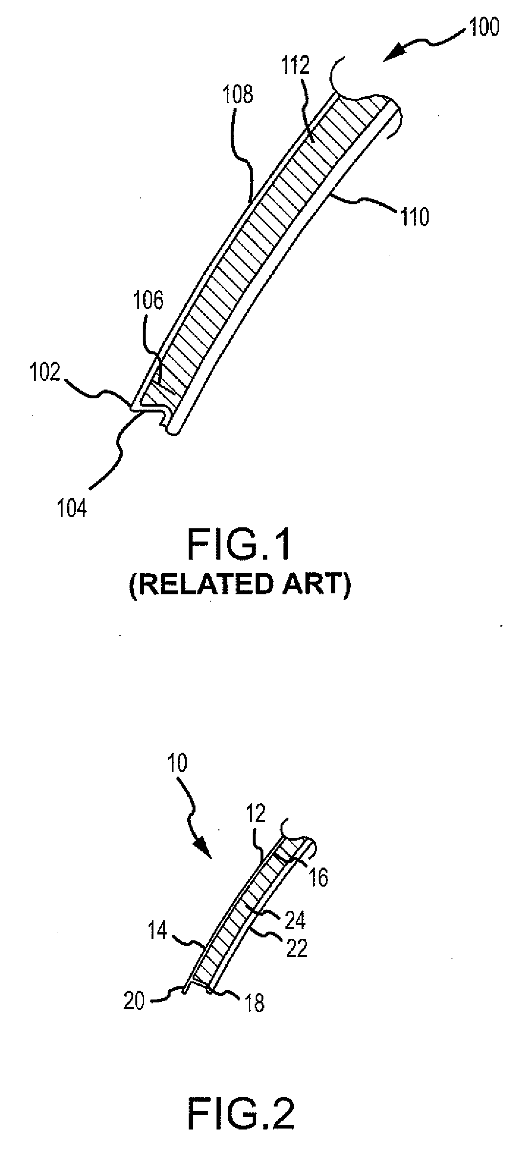 Automotive interior component with cantilevered skin portion and method of making the same