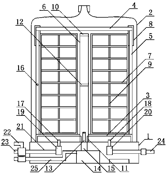 A kind of greening device and method for removing raw tobacco