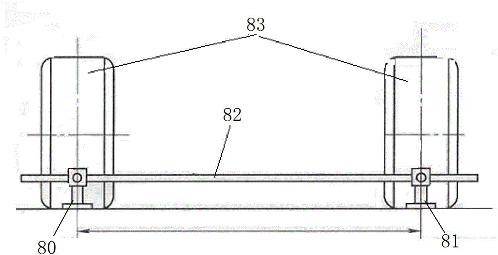 Automotive toe-in measuring device and automotive toe-in measuring method using same