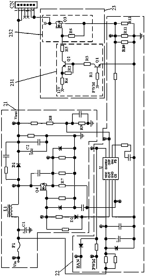 A backlight constant current driver board and LCD TV