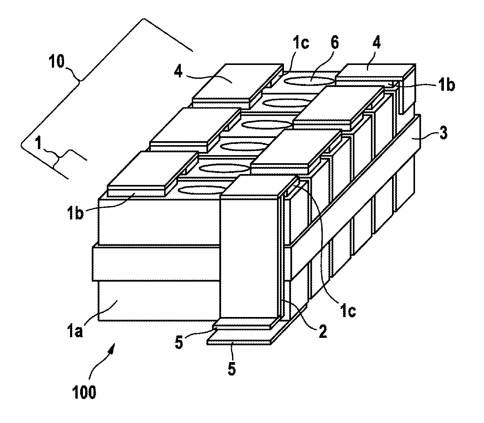 Electrical energy storage module and method for producing an electrical energy storage module