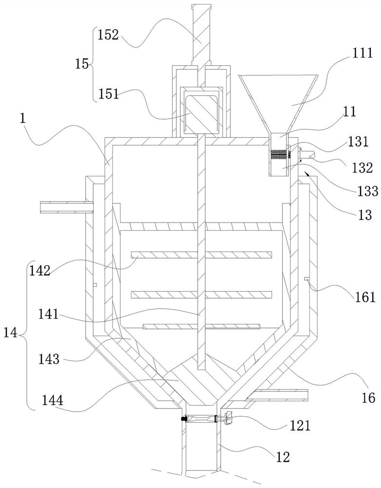 A mixing device for producing fruit mousse and its use method