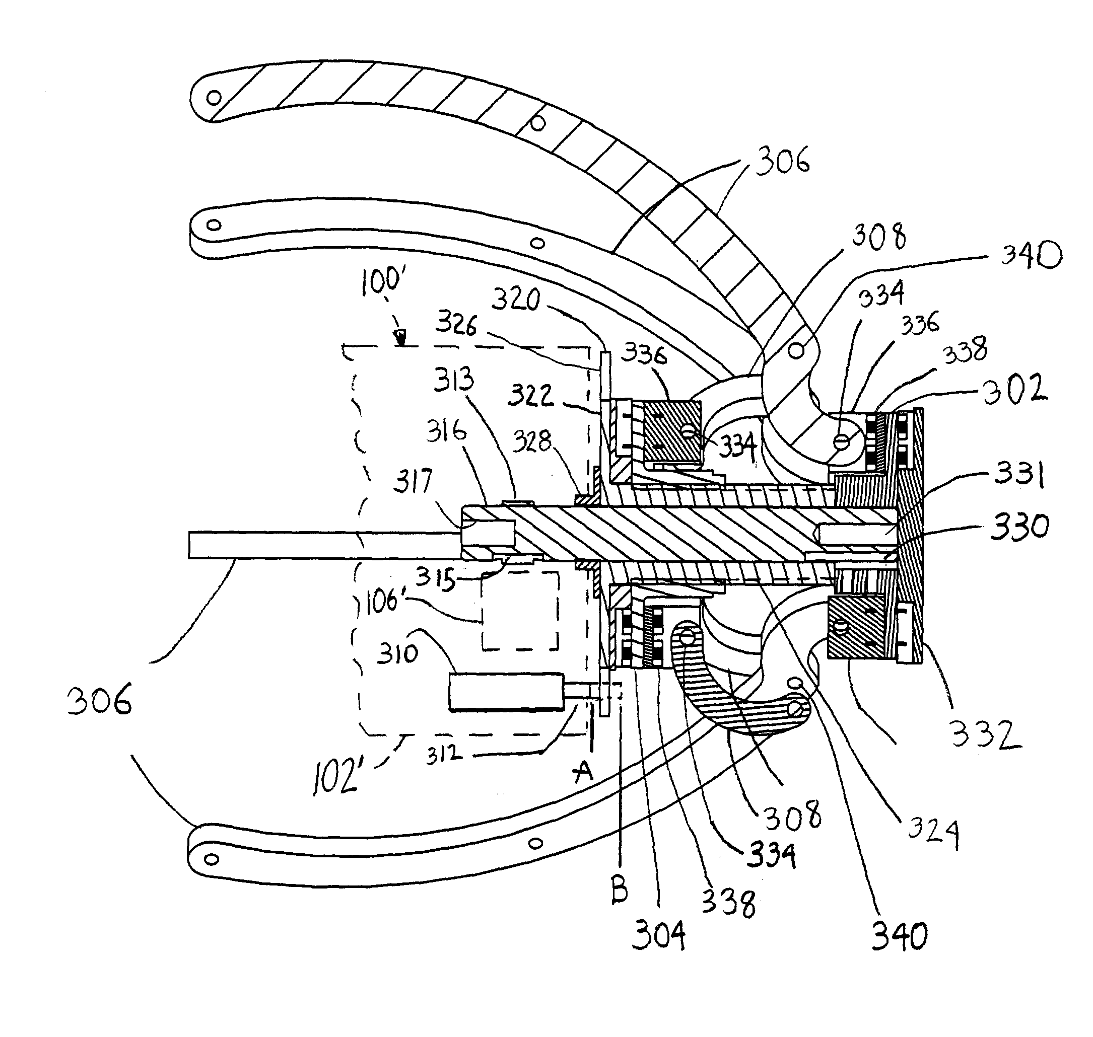 Adjustable diameter wheel assembly, and methods and vehicles using same