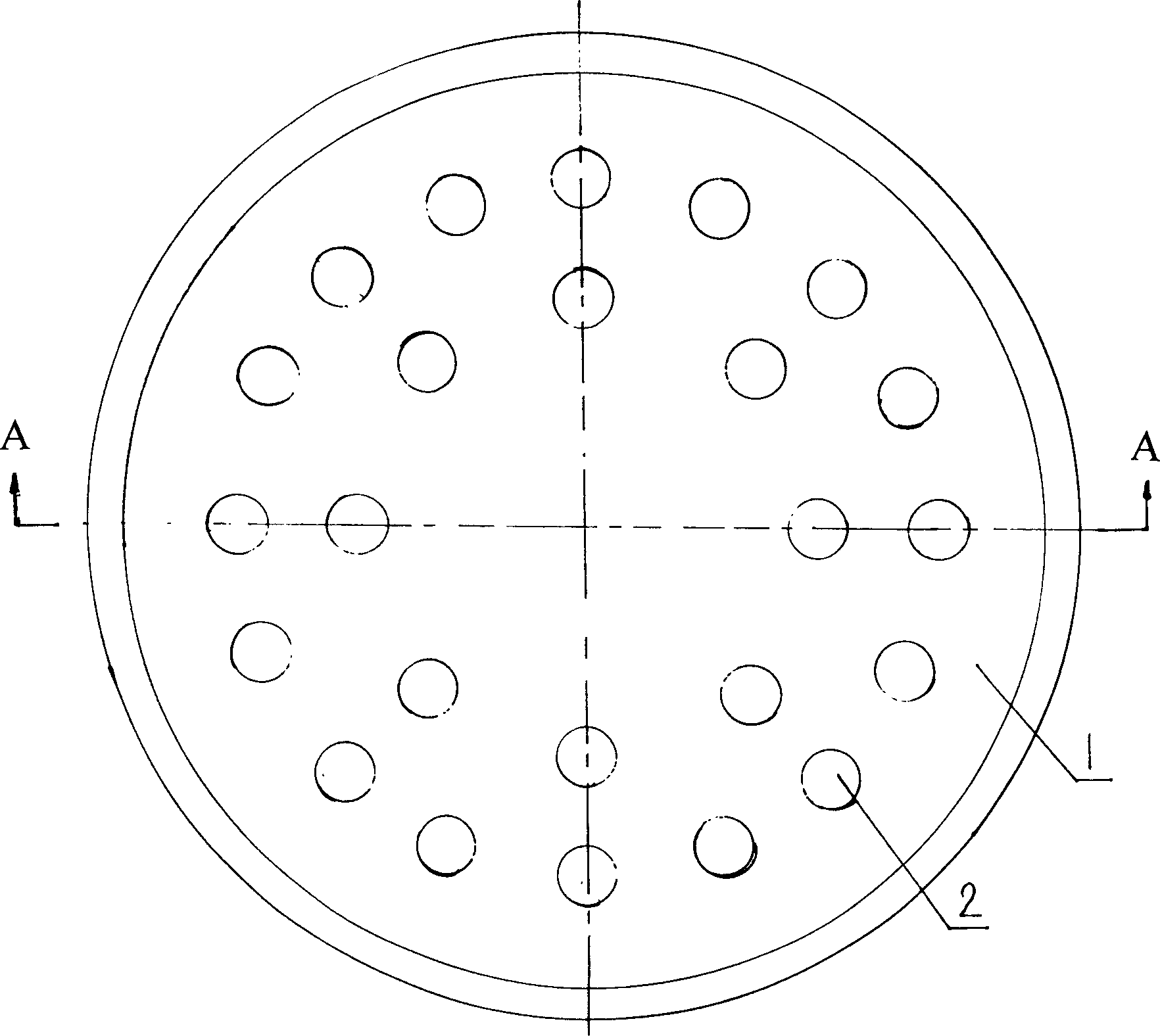 Transducer for supersonic tumor curing instrument