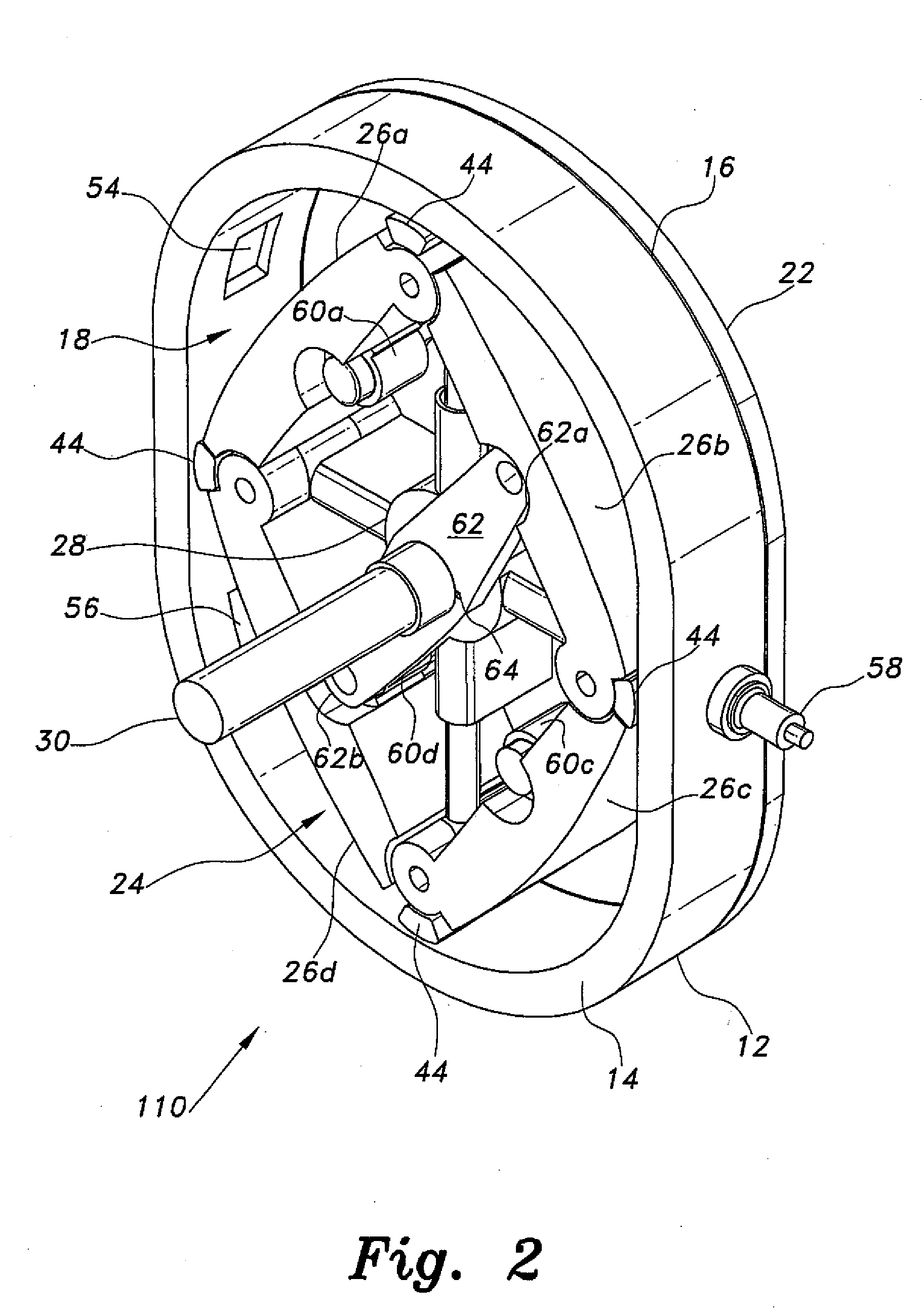 Rotary mechanism with articulating rotor