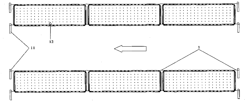 Flexible ecological floating bed