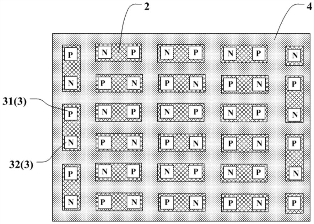 Thermoelectric refrigerator, preparation method of thermoelectric refrigerator and electronic equipment