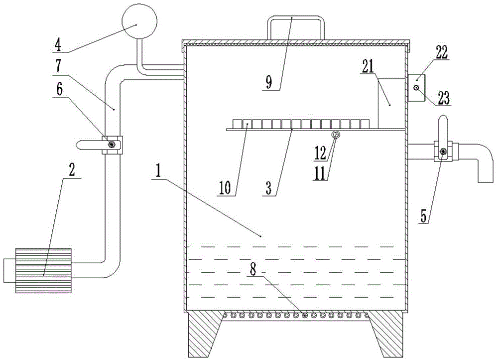 Single-box vacuum oil immersion device and oil immersion method thereof