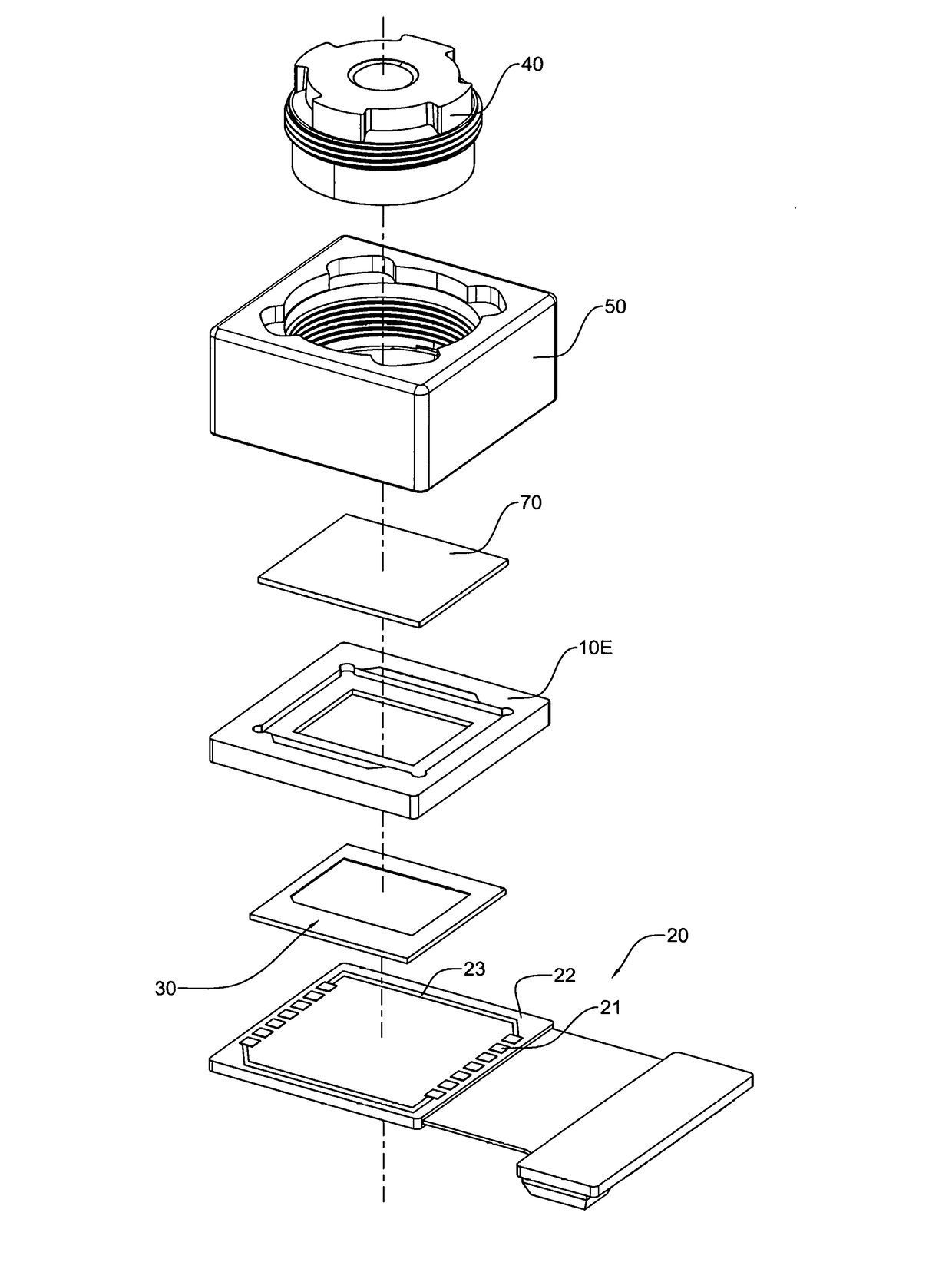 Camera Module with Compression-Molded Circuit Board and Manufacturing Method Thereof