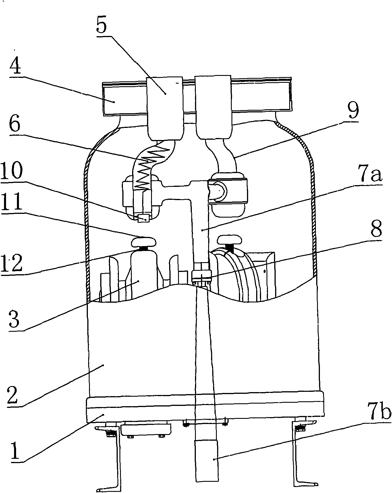 Gas insulated switchgear (GIS) combined type voltage transformer