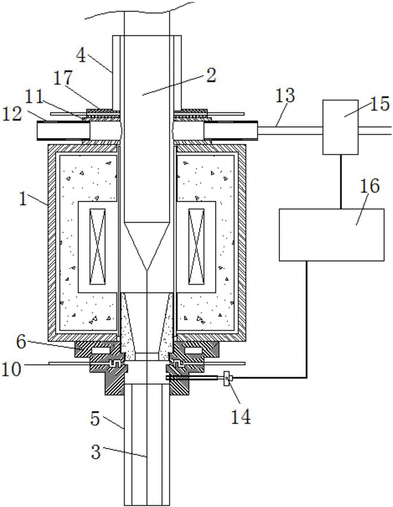 Ash removing device and method for fiber drawing furnace