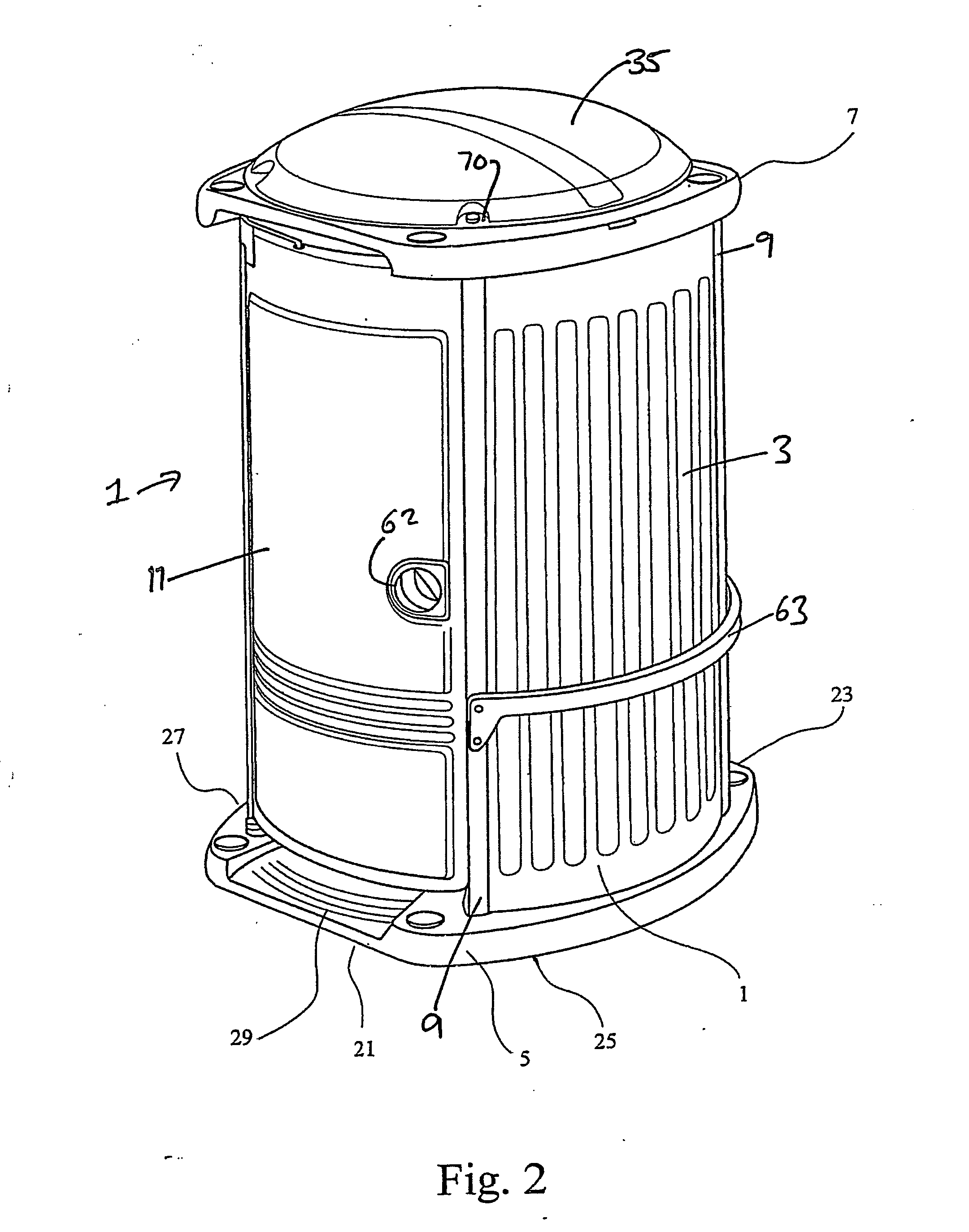 Portable enclosure in particular for sanitary purposes