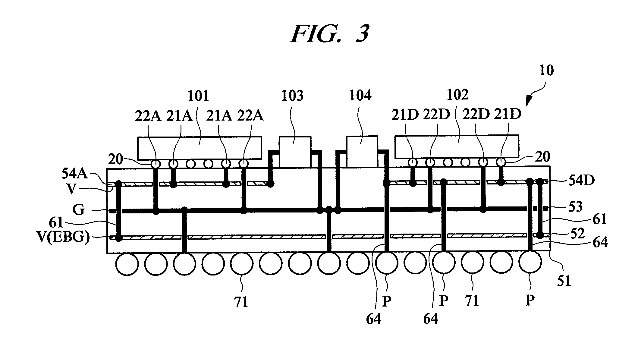 Semiconductor device including a digital semiconductor element and an analog semiconductor element in a common semiconductor device